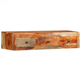 Wall Console Table Brown Solid Sheesham wood Compact