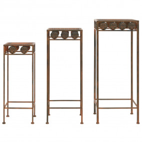Plant Stand Rusty Metal Set of 3 sizes: Large, Medium, ...
