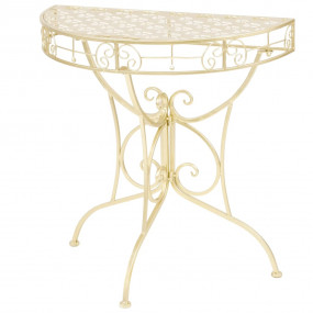 Side Table Gold Metal 28.3 x 14.2 x 29.1 in Decorative ...