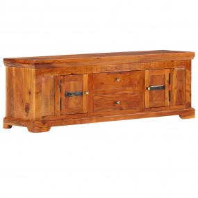 TV Cabinet Honey Solid Acacia wood, Engineered wood Med...