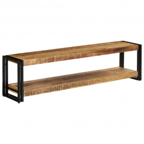 TV Stand Variable Solid Mango Wood 59.1 in TV Cabinet