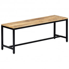 Bench brown Solid Rough Mango Wood Medium Heavy Weight ...