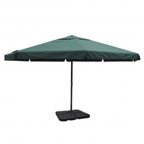 Garden Parasol Green Aluminum, Steel, Plastic, Polyeste...