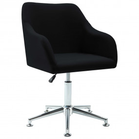 Office Chair Black Polyester, Plywood, Steel Medium Swi...