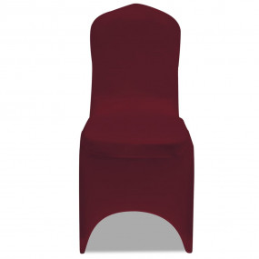 Chair Cover Set of 100 Bordeaux 90% Polyester, 10% Elas...