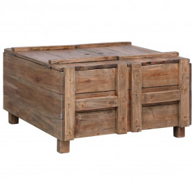 Coffee Table Natural Wood Solid Mahogany Wood Medium Co...