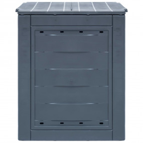 Garden Composter Grey Plastic 137.1 gal UV-resistant ma...