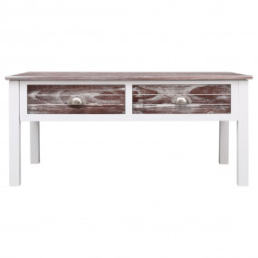 Coffee Table Brown Paulownia and Poplar wood Medium Sto...