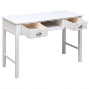 Desk White Solid Paulownia wood and Solid Poplar wood M...