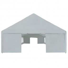 Party Tent Grey Polyethylene, powder-coated steel Large