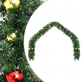 Christmas Garland Green, Gold, Red PVC 32.8 ft Ornament...