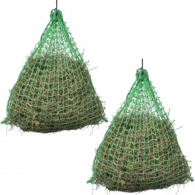 Hay Net Set of 4 Green Polypropylene Durable Hay Net Ro...