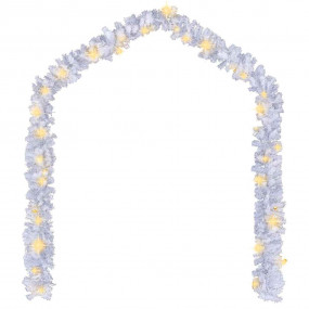 Christmas Garland White PVC Extra Long Christmas Garlan...
