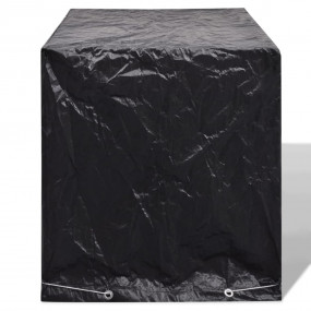 Water Tank Set of 2 Black Polyethylene Medium UV-resist...