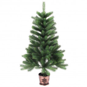 Christmas Tree Green Polyethylene (PE) 35.4 in Durable