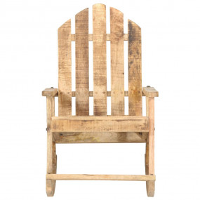 Garden Rocking Chair Woodgrain Solid Mango Wood Standar...