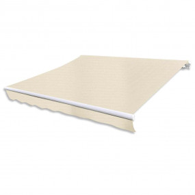 Awning Cream Polyester with PU coating and aluminum fra...