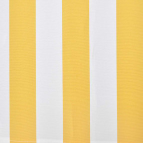 Awning Yellow and white Aluminum and polyester with PU ...