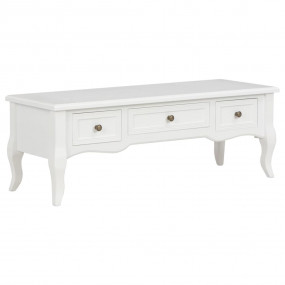 TV Cabinet White MDF and Solid Pinewood 39.4x13.8x13.8 ...