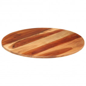 Table Top Multicolor Solid Sheesham wood 23.6 in diamet...