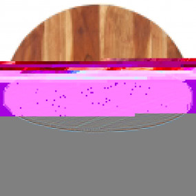 Table Top Brown Solid Sheesham Wood 31.5 in Sturdy Tabl...