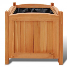 Raised Bed Set of 4 Wooden Solid wood, PE lining 12x12x...