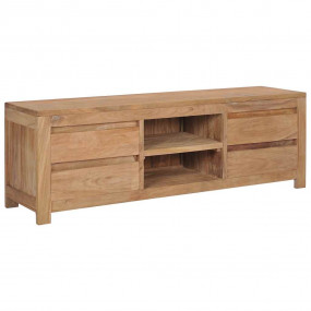 TV Cabinet Natural wood color Solid teak wood 45.3 x 11...