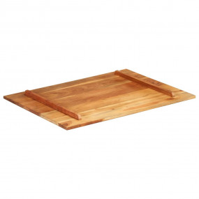 Table Top Honey brown Solid acacia wood 23.6 x 31.5 in ...