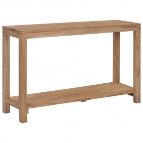 Console Table Natural wood color Solid teak wood 47.2 i...
