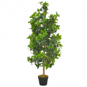 Artificial Plant Green and Brown Polyester & Wood Mediu...