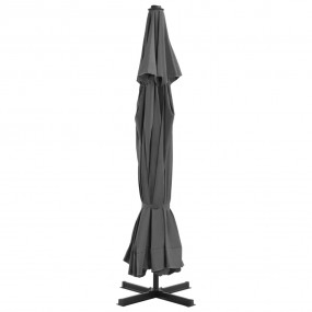 Garden Parasol Anthracite Aluminum 16.4 ft diameter, 12...