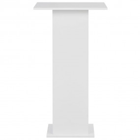 Bar Table White Engineered Wood 23.6x23.6x43.3 in Bar T...