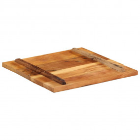 Table Top Multicolor Solid reclaimed wood 23.6 x 23.6 i...