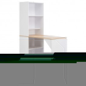 Bar Table White, Natural Engineered wood 45.3 x 23.2 x ...
