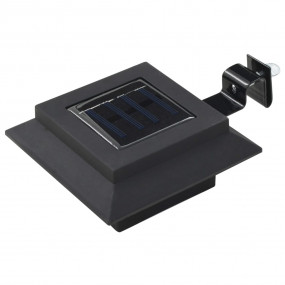 Solar Lamp Set of 12 Black Plastic and metal Compact So...