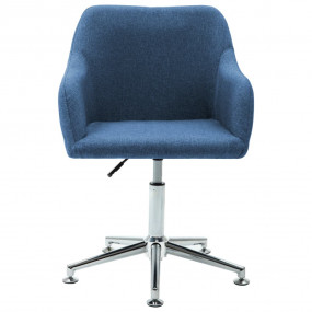 Dining Chair Blue Fabric upholstery, plywood frame, ste...