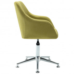 Dining Chair Green Fabric, Plywood, Steel Adjustable Er...