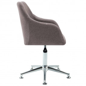 Dining Chair Taupe Fabric Adjustable height suitable fo...