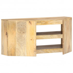 TV Cabinet Varied wood tones Solid mango wood 35.4x17.7...