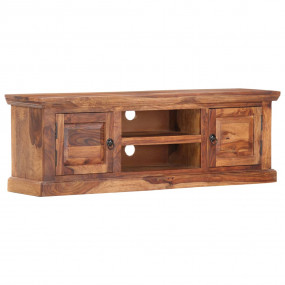 TV Cabinet Light Brown Solid Sheesham Wood 47.2x11.8x15...