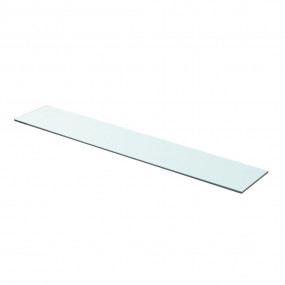 Glass Panel Set of 2 Clear Tempered glass 35.4 x 5.9 in...