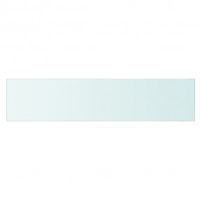 Glass Panel Set of 2 Clear Tempered Glass 35.4x7.9 in