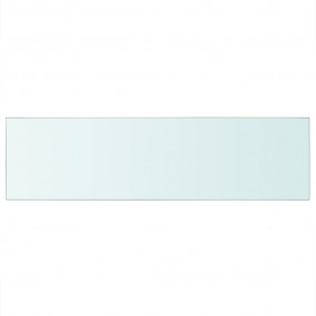 Glass Panel Set of 2 Clear Tempered glass 35.4 x 9.8 in...