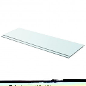 Glass Panel Set of 2 Clear Tempered Glass 35.4 x 11.8 i...