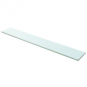 Glass Panel Set of 2 Clear Tempered glass 39.4 x 5.9 in