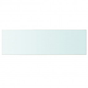 Glass Panel Set of 2 Clear Tempered glass 39.4 x 11.8 i...