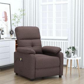 Massage Chair Dark Brown Fabric, Wood, Metal 28.7 x 35....