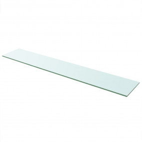 Glass Panel Set of 2 Clear Tempered glass 43.3 x 7.9 in