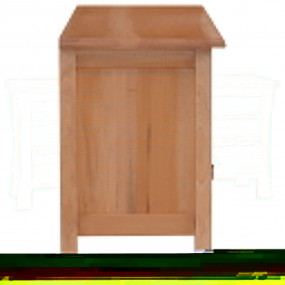TV Cabinet Reddish-brown Solid mahogany wood 40 in wide