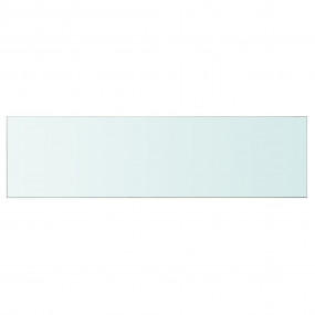 Glass Panel Set of 2 Clear Tempered glass 43.3 x 11.8 i...